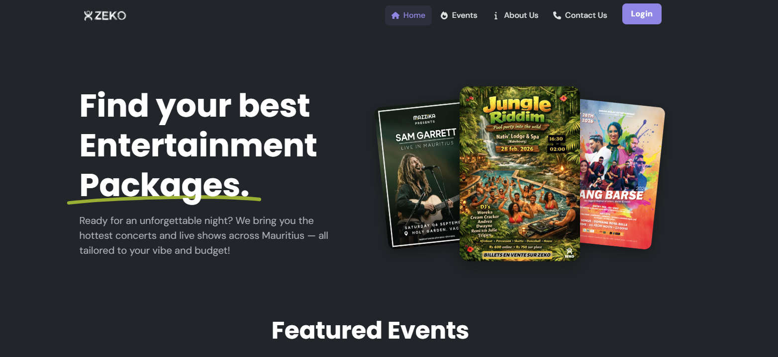 Zeko Event Booking Platform